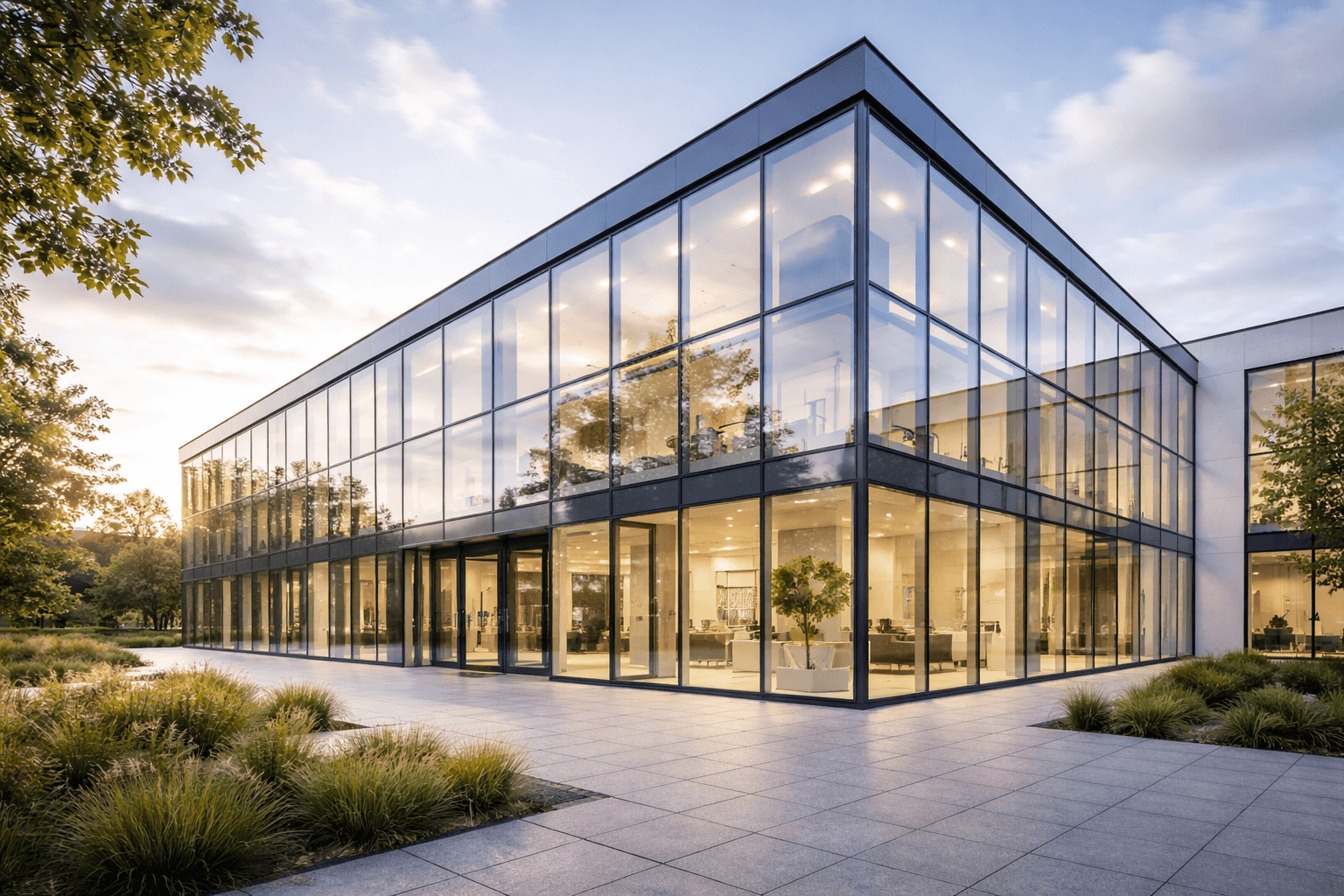 Modern glass architecture