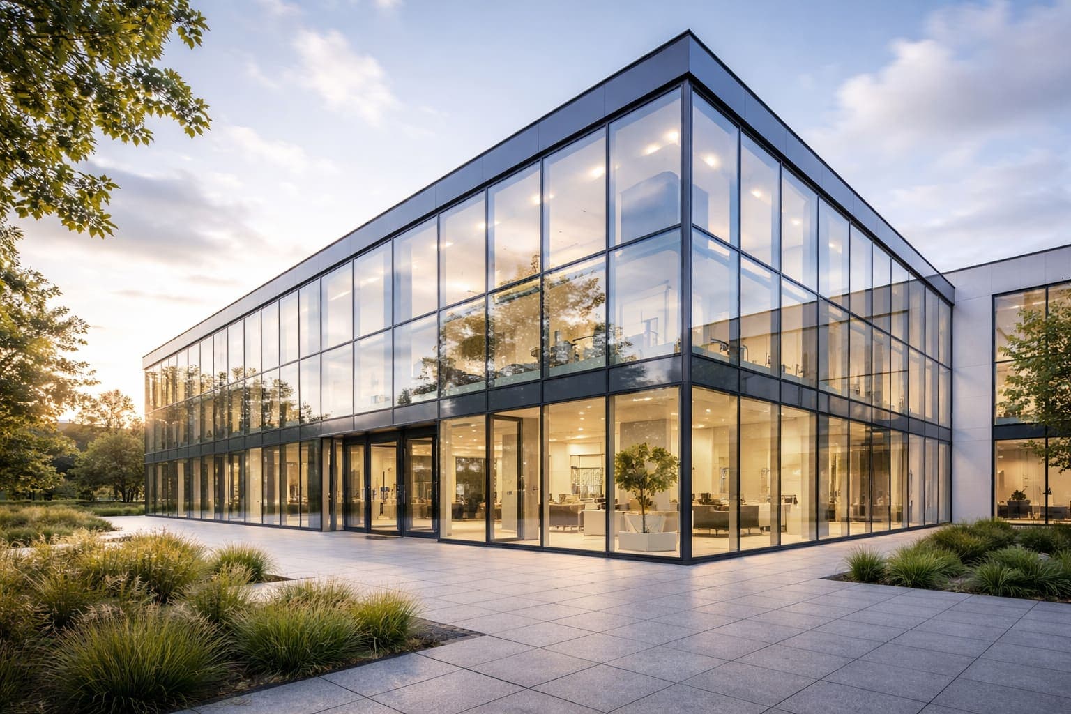 Modern glass architecture